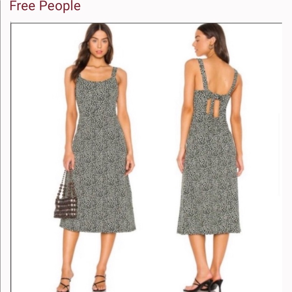 Free People Black and White Maxi Dress